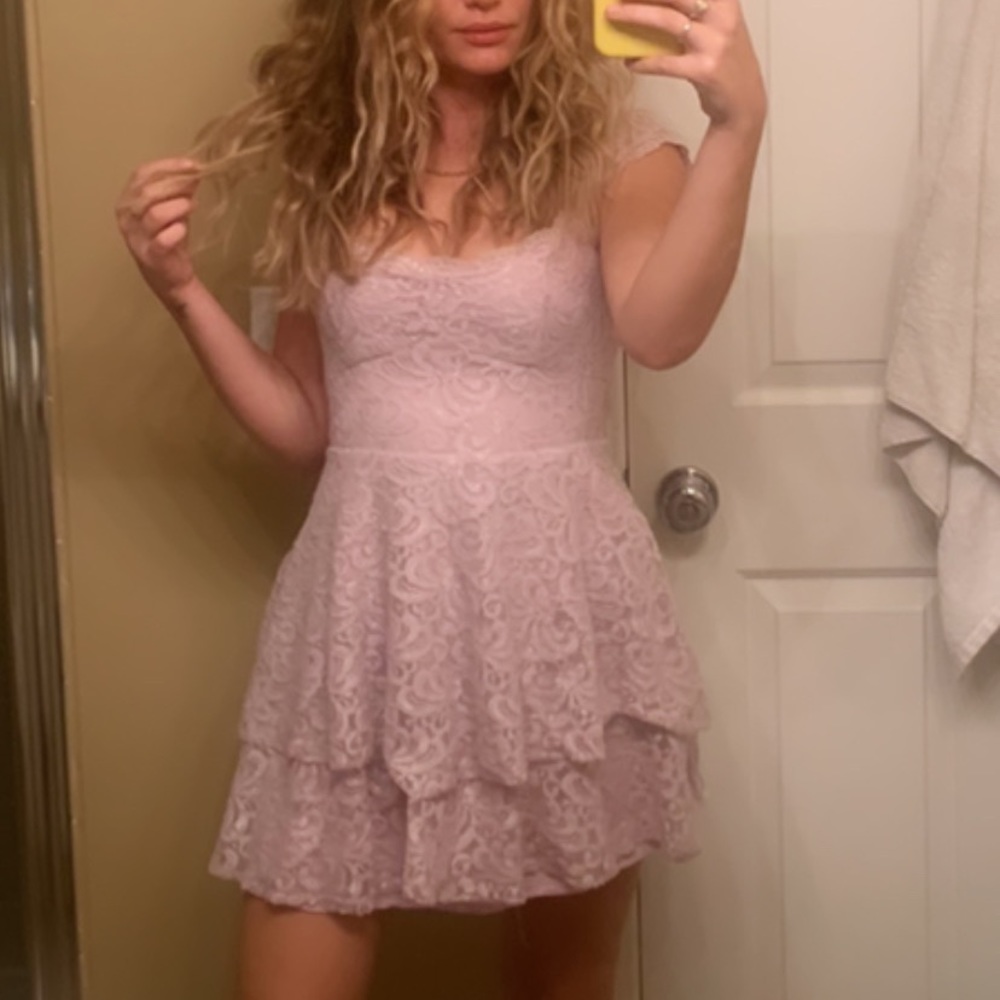 Free People Lilac Lace Dress - Picture 8 of 8